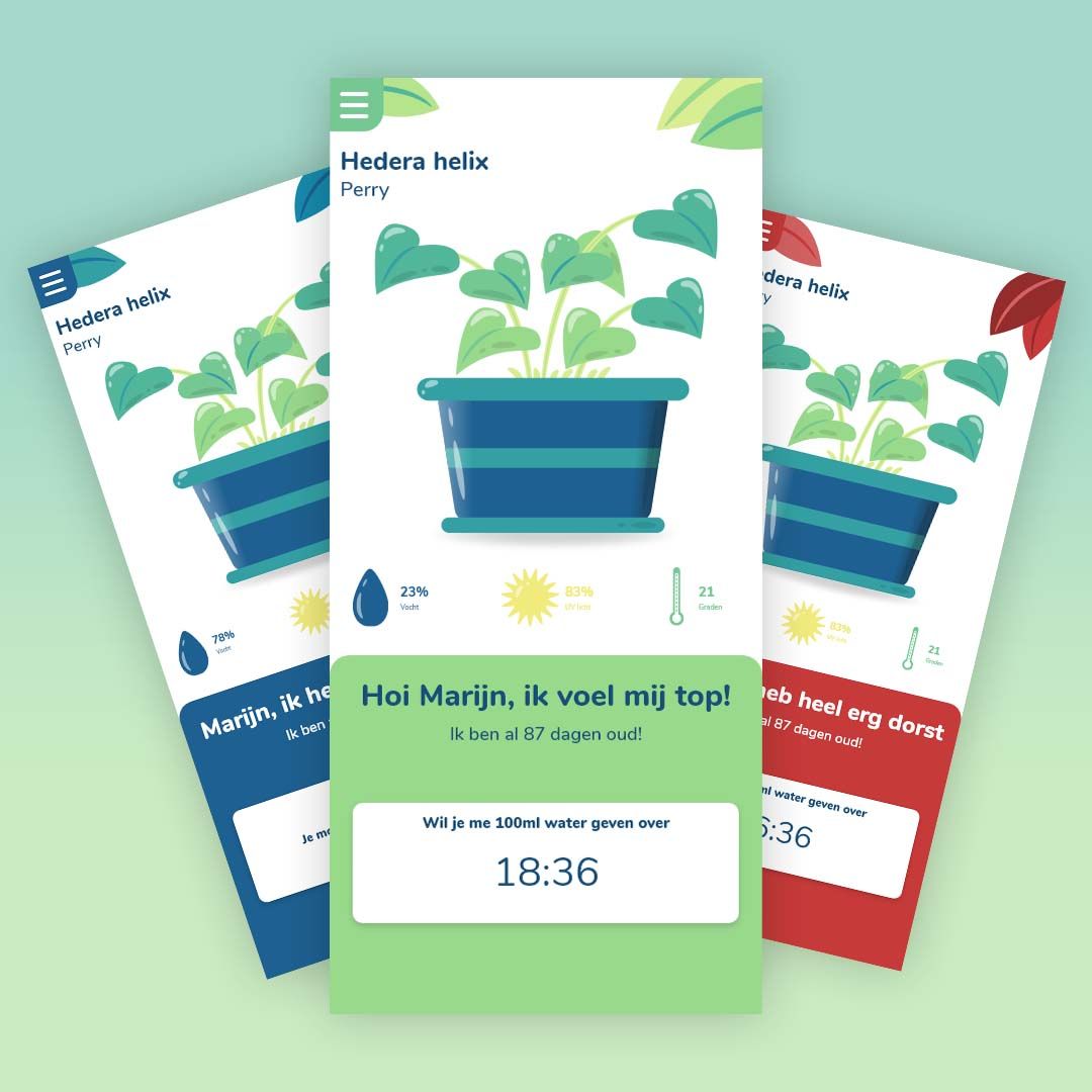 Empathypot plant health app design