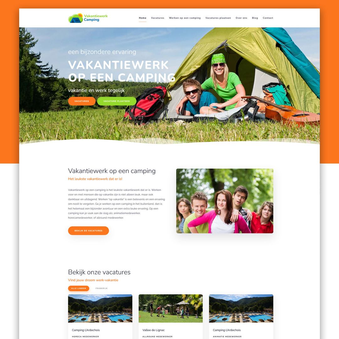 Vakantiewerk-camping.nl home pagina